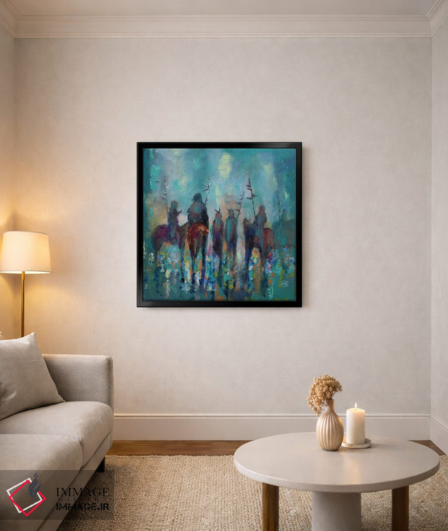 تابلو انتزاعی دور هم جمع شدن اثر کیپ دکر - D4B