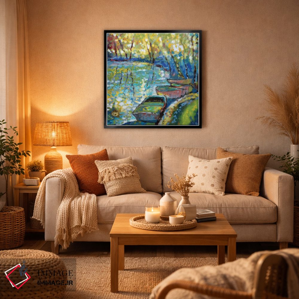 تابلو دکوراتیو قایق های تابستانی اثر کیپ دکر - D6B