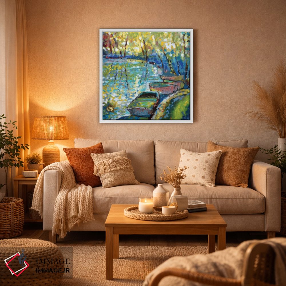 تابلو دکوراتیو قایق های تابستانی اثر کیپ دکر - D5W