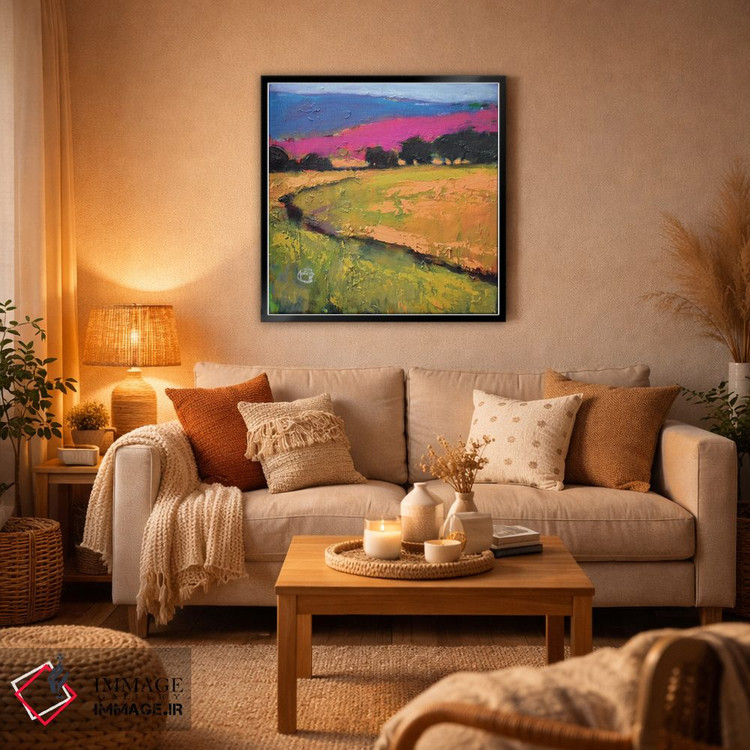 تابلو دکوراتیو تپه های تابستانی اثر کیپ دکر - D6B
