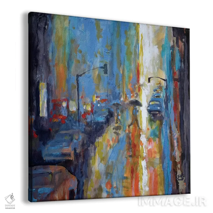 تابلو دکوراتیو باران ملایم اثر کیپ دکر - نمای پرسپکتیو محصول