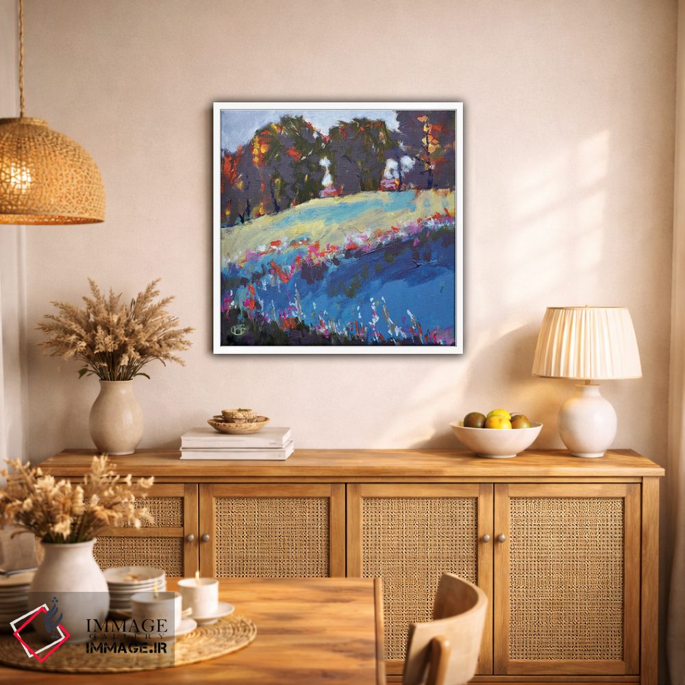 تابلو دکوراتیو درختان روی تپه اثر کیپ دکر - D1W