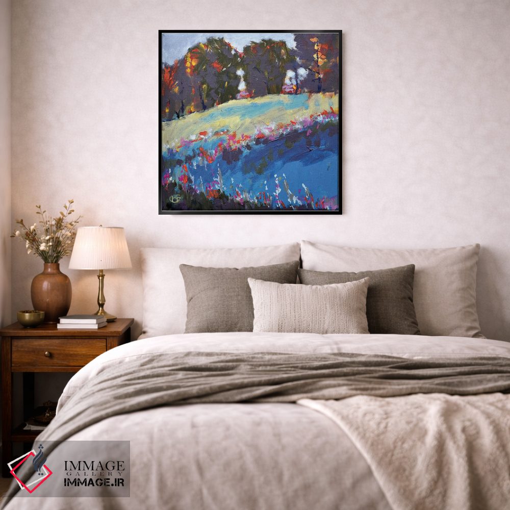 تابلو دکوراتیو درختان روی تپه اثر کیپ دکر - D3B