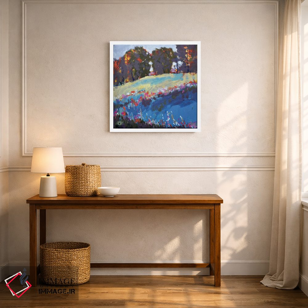 تابلو دکوراتیو درختان روی تپه اثر کیپ دکر - D5W