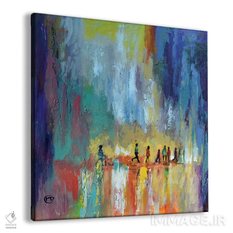 تابلو انتزاعی عبورگاه اثر کیپ دکر - نمای پرسپکتیو محصول