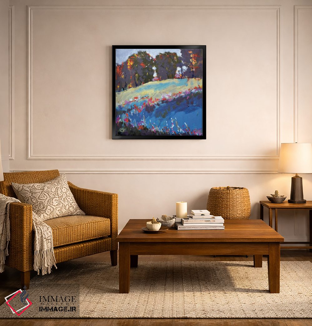 تابلو دکوراتیو درختان روی تپه اثر کیپ دکر - D6B