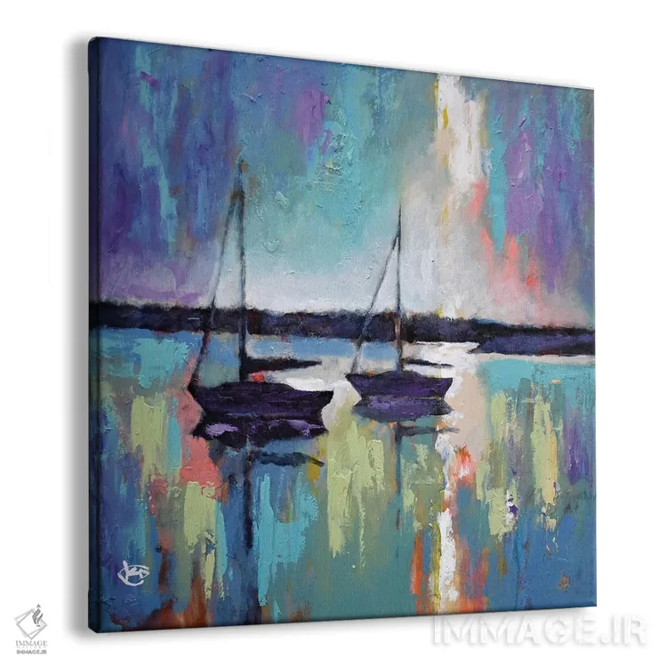 تابلو دکوراتیو نور در حال عبور از ابرها اثر کیپ دکر - نمای پرسپکتیو محصول