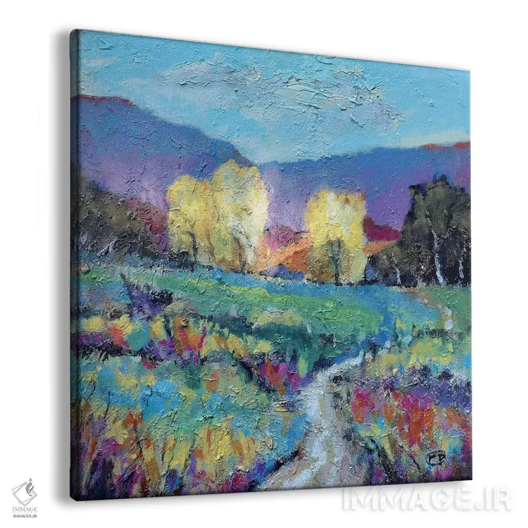 تابلو انتزاعی چراگاه بالادست اثر کیپ دکر - نمای پرسپکتیو محصول