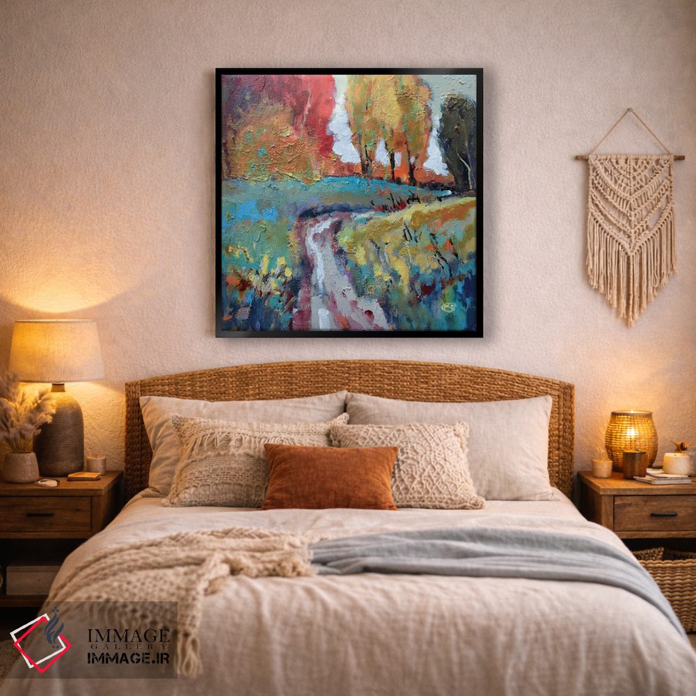 تابلو انتزاعی آن سوی تپه اثر کیپ دکر - D2B