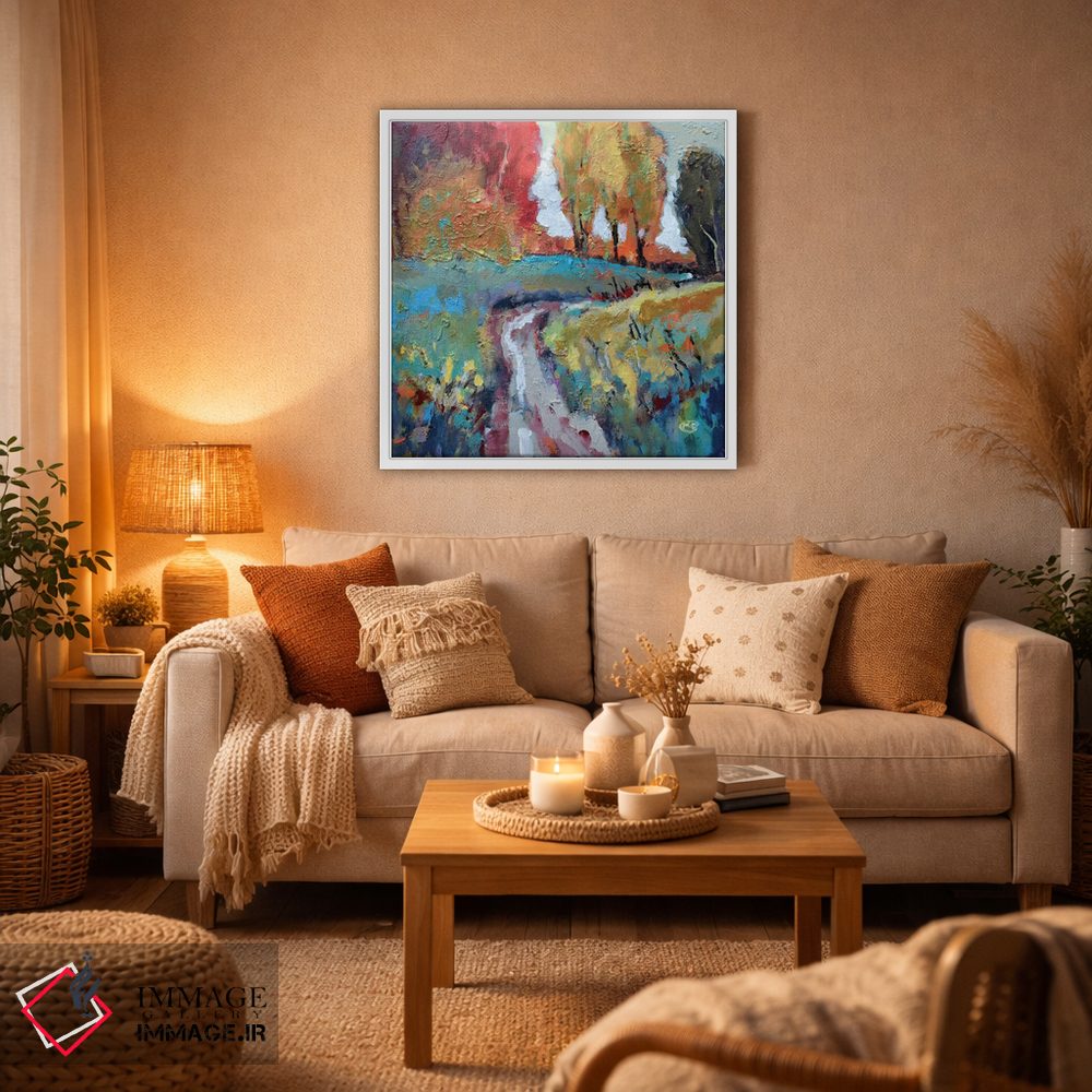 تابلو انتزاعی آن سوی تپه اثر کیپ دکر - D4W