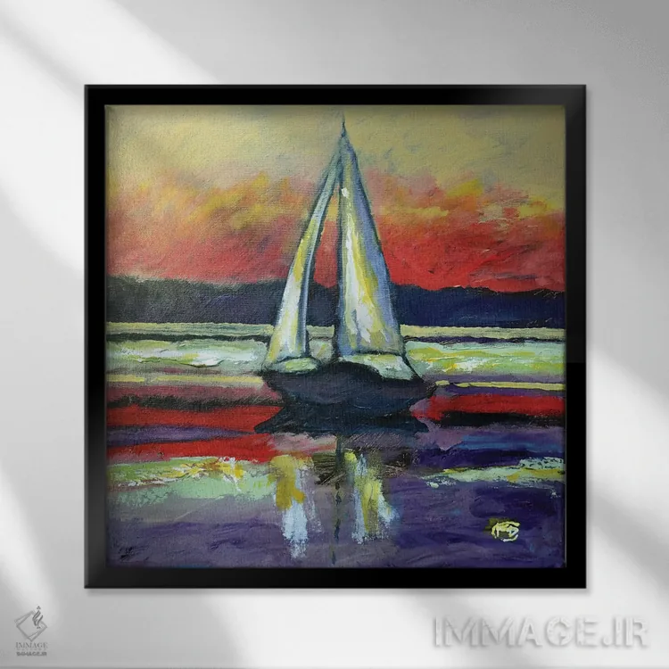 تابلو دکوراتیو بازگشت به خانه II اثر کیپ دکر - نمای قابدار مشکی