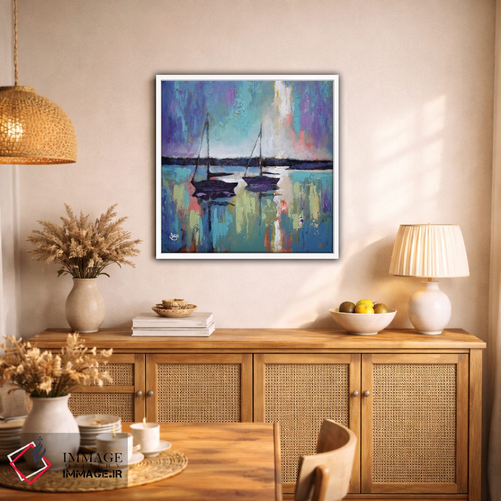 تابلو دکوراتیو نور در حال عبور از ابرها اثر کیپ دکر - D1W