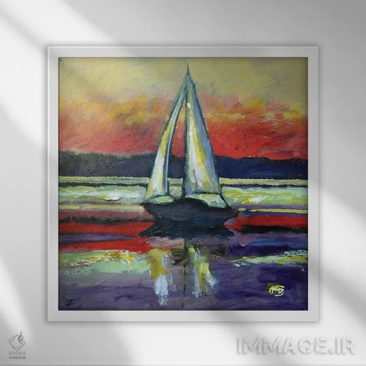 تابلو دکوراتیو بازگشت به خانه II اثر کیپ دکر - نمای قابدار سفید