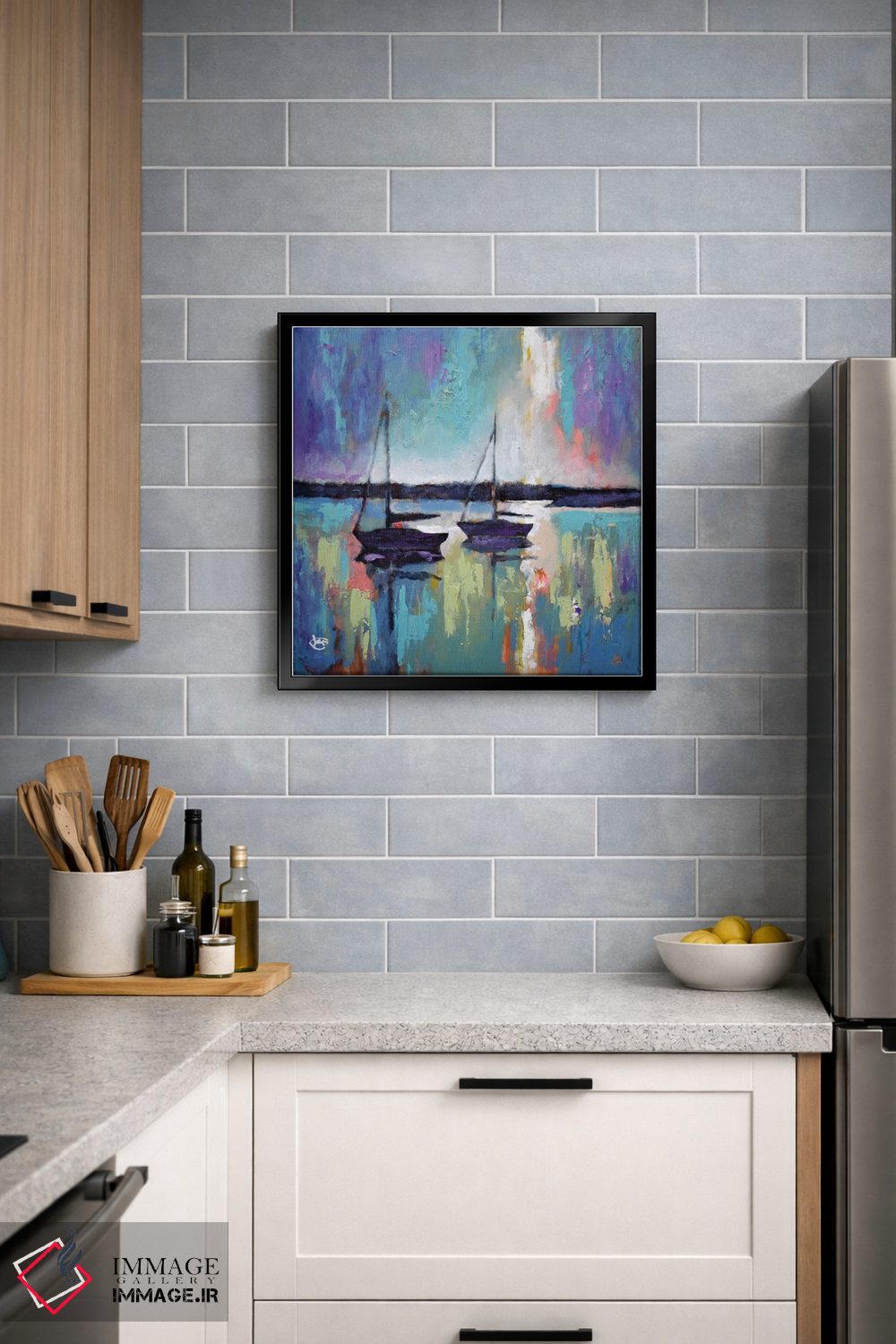 تابلو دکوراتیو نور در حال عبور از ابرها اثر کیپ دکر - D6B