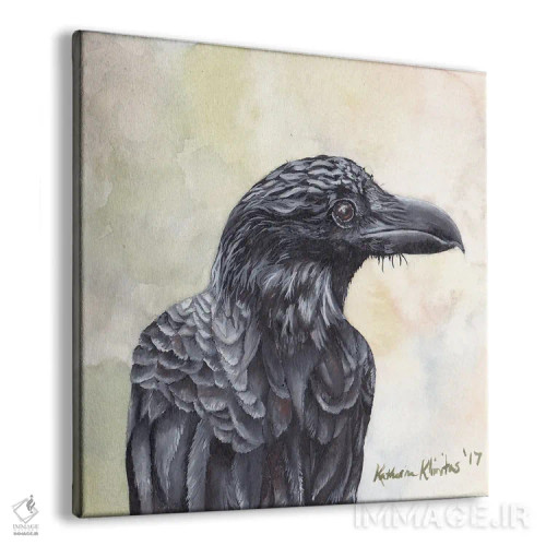 تابلو دکوراتیو کلاغ اثر هنر و طراحی KAK - نمای پرسپکتیو محصول