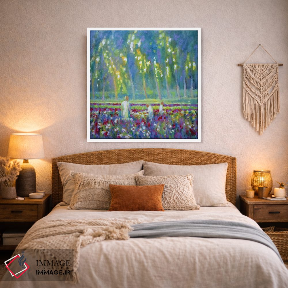 تابلو دکوراتیو سه خواهر با گل اثر کیپ دکر - D2W