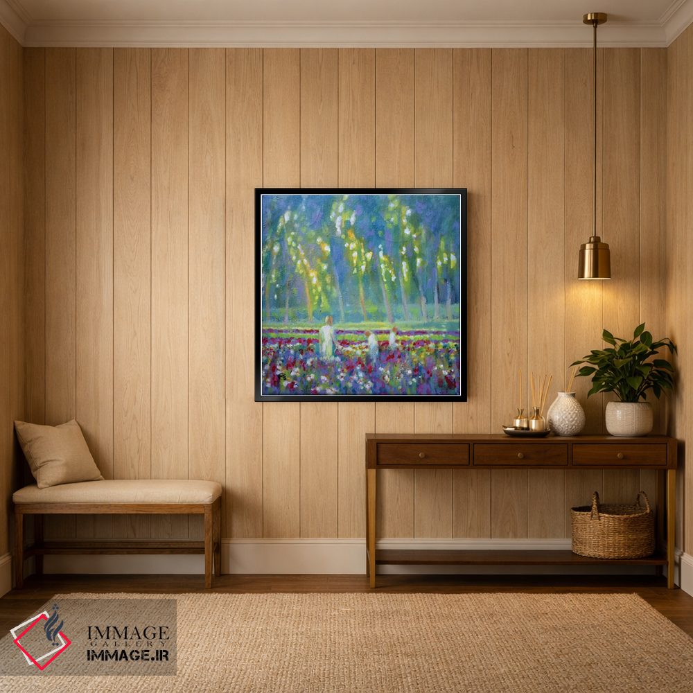 تابلو دکوراتیو سه خواهر با گل اثر کیپ دکر - D4B