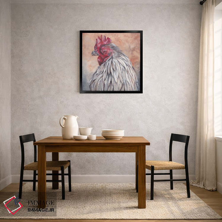 تابلو دکوراتیو خروس اثر هنر و طراحی KAK - D4B