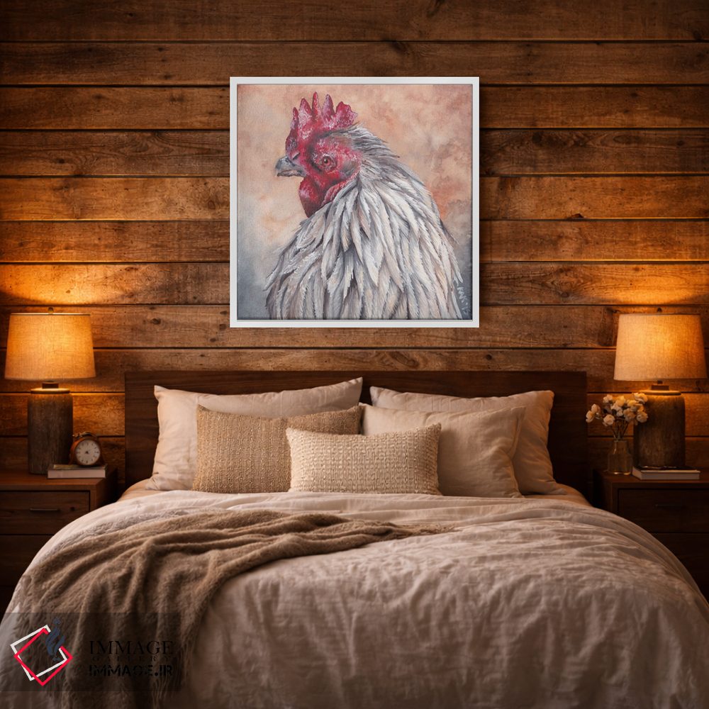 تابلو دکوراتیو خروس اثر هنر و طراحی KAK - D3W