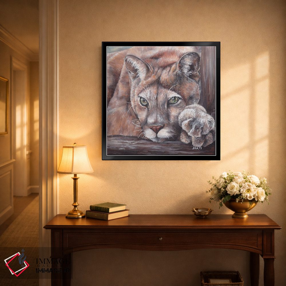 تابلو دکوراتیو یوزپلنگ کوهستان اثر هنر و طراحی KAK - D4B