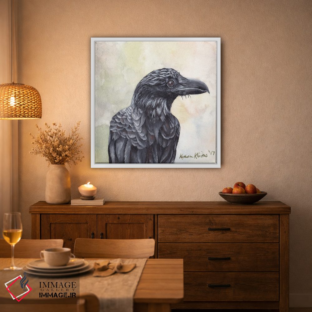 تابلو دکوراتیو کلاغ اثر هنر و طراحی KAK - D2W