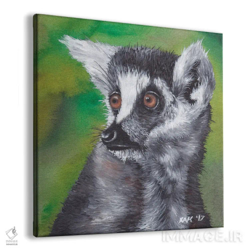 تابلو دکوراتیو لمور اثر هنر و طراحی KAK - نمای پرسپکتیو محصول