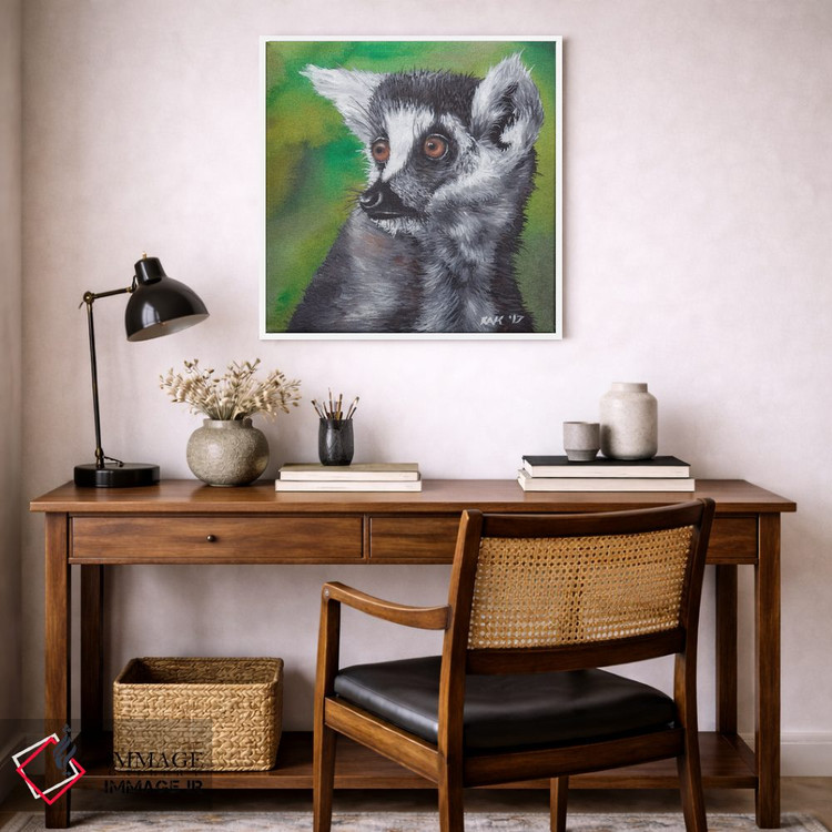 تابلو دکوراتیو لمور اثر هنر و طراحی KAK - D5W