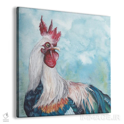 تابلو دکوراتیو خروس II اثر هنر و طراحی KAK - نمای پرسپکتیو محصول