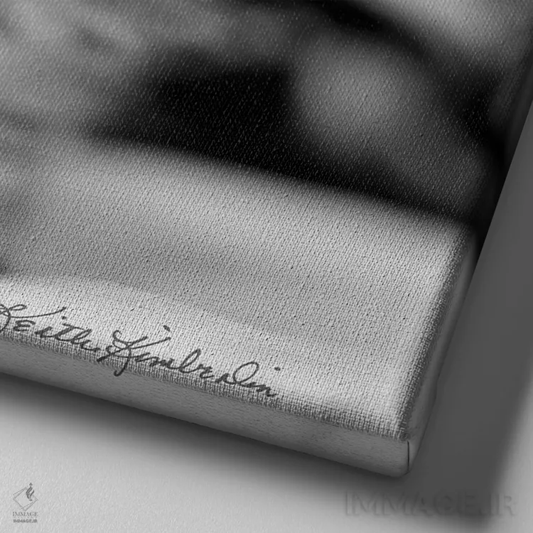 تابلو دکوراتیو مال من اثر کیت کیمبرلین - نمای نزدیک بافت بوم