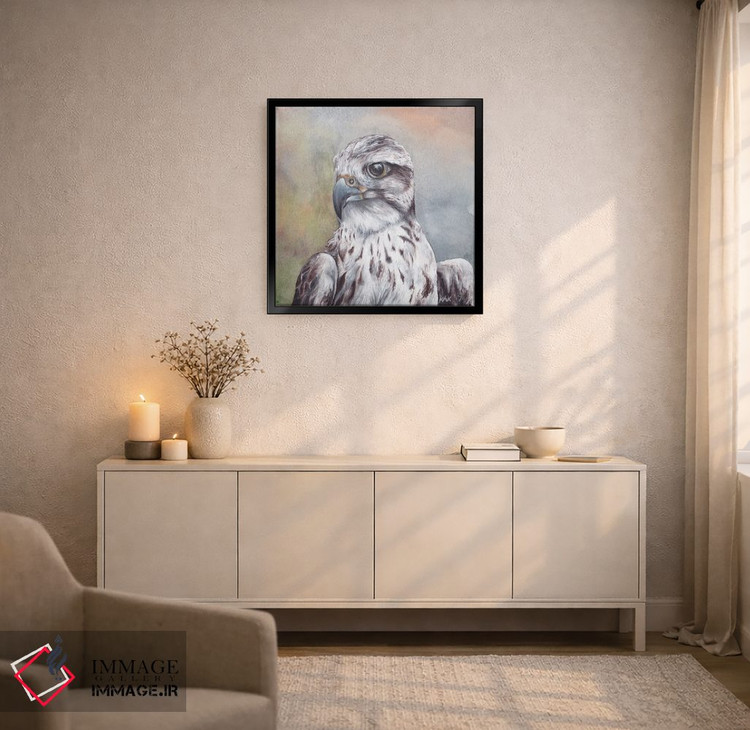 تابلو دکوراتیو شاهین اثر هنر و طراحی KAK - D6B