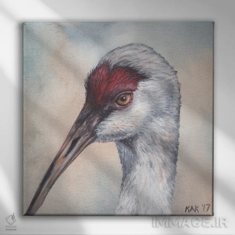 تابلو دکوراتیو درنای سند هیل اثر هنر و طراحی KAK - نمای روبهرو روی دیوار