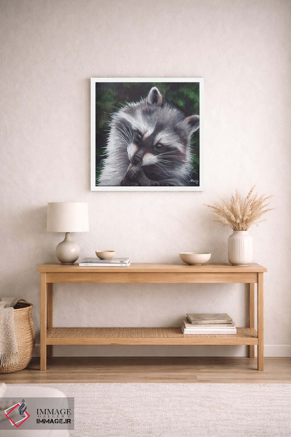 تابلو دکوراتیو راکون اثر هنر و طراحی KAK - D2W