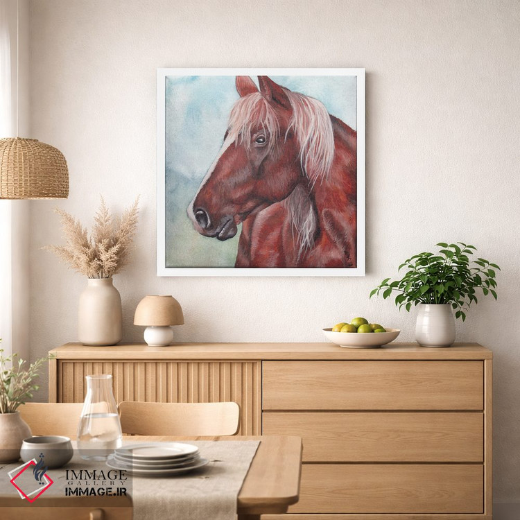 تابلو دکوراتیو اسب اثر هنر و طراحی KAK - D1W