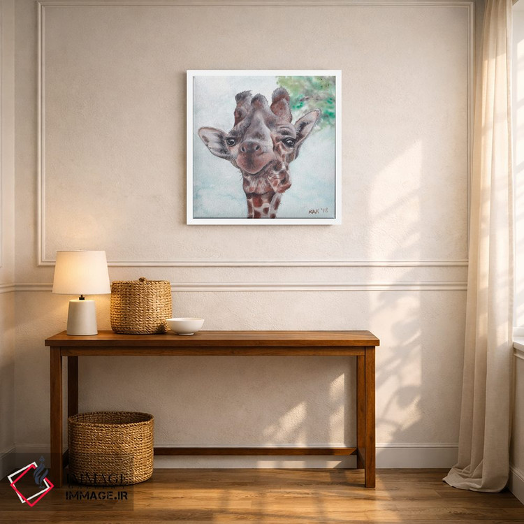 تابلو دکوراتیو زرافه اثر هنر و طراحی KAK - D5W