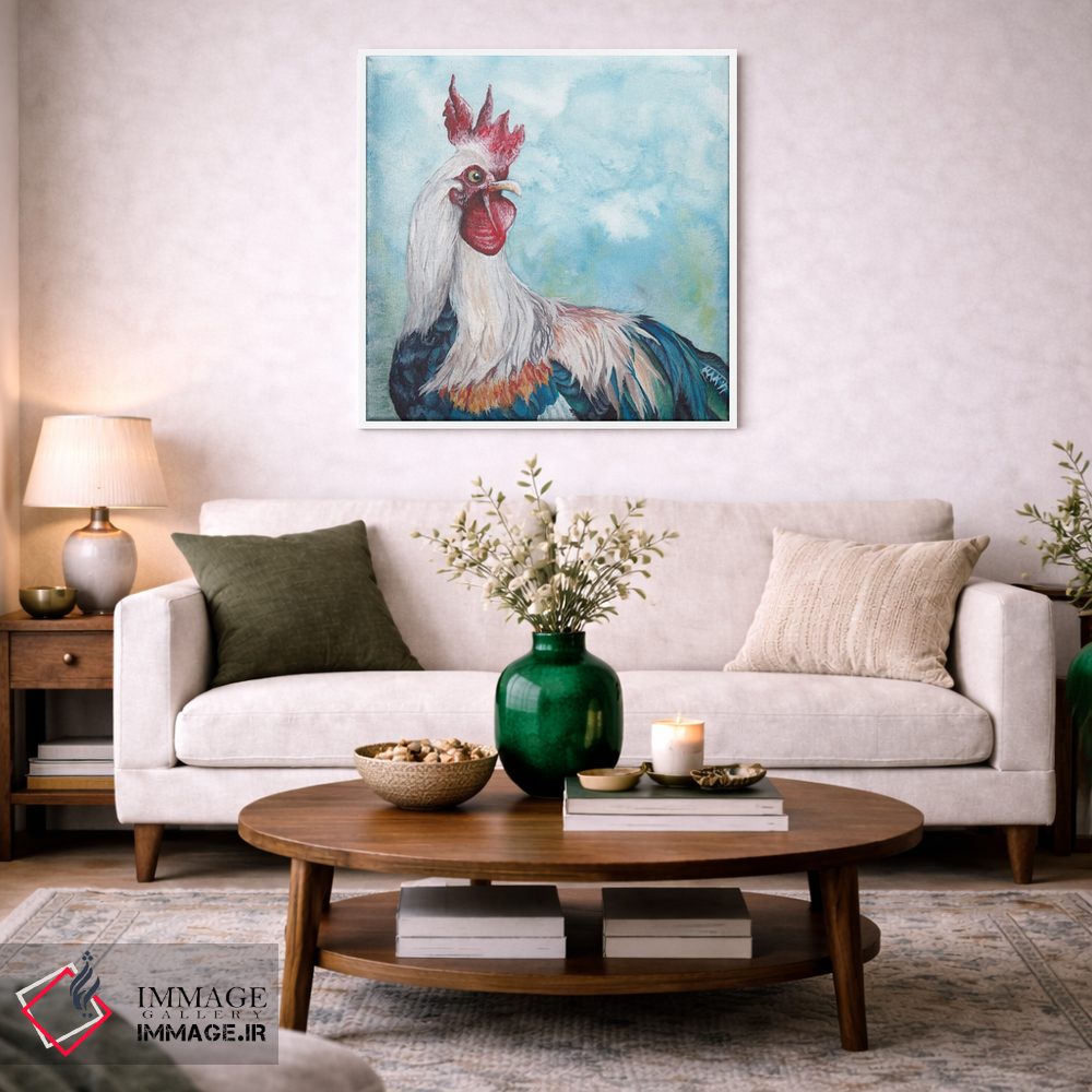 تابلو دکوراتیو خروس II اثر هنر و طراحی KAK - D2W