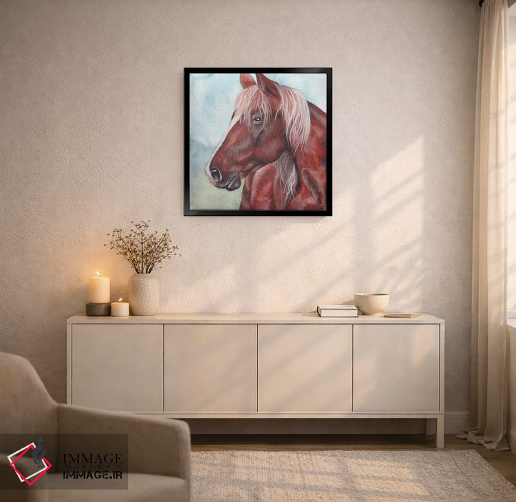 تابلو دکوراتیو اسب اثر هنر و طراحی KAK - D6B