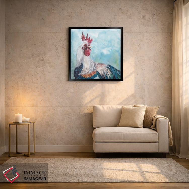 تابلو دکوراتیو خروس II اثر هنر و طراحی KAK - D5B