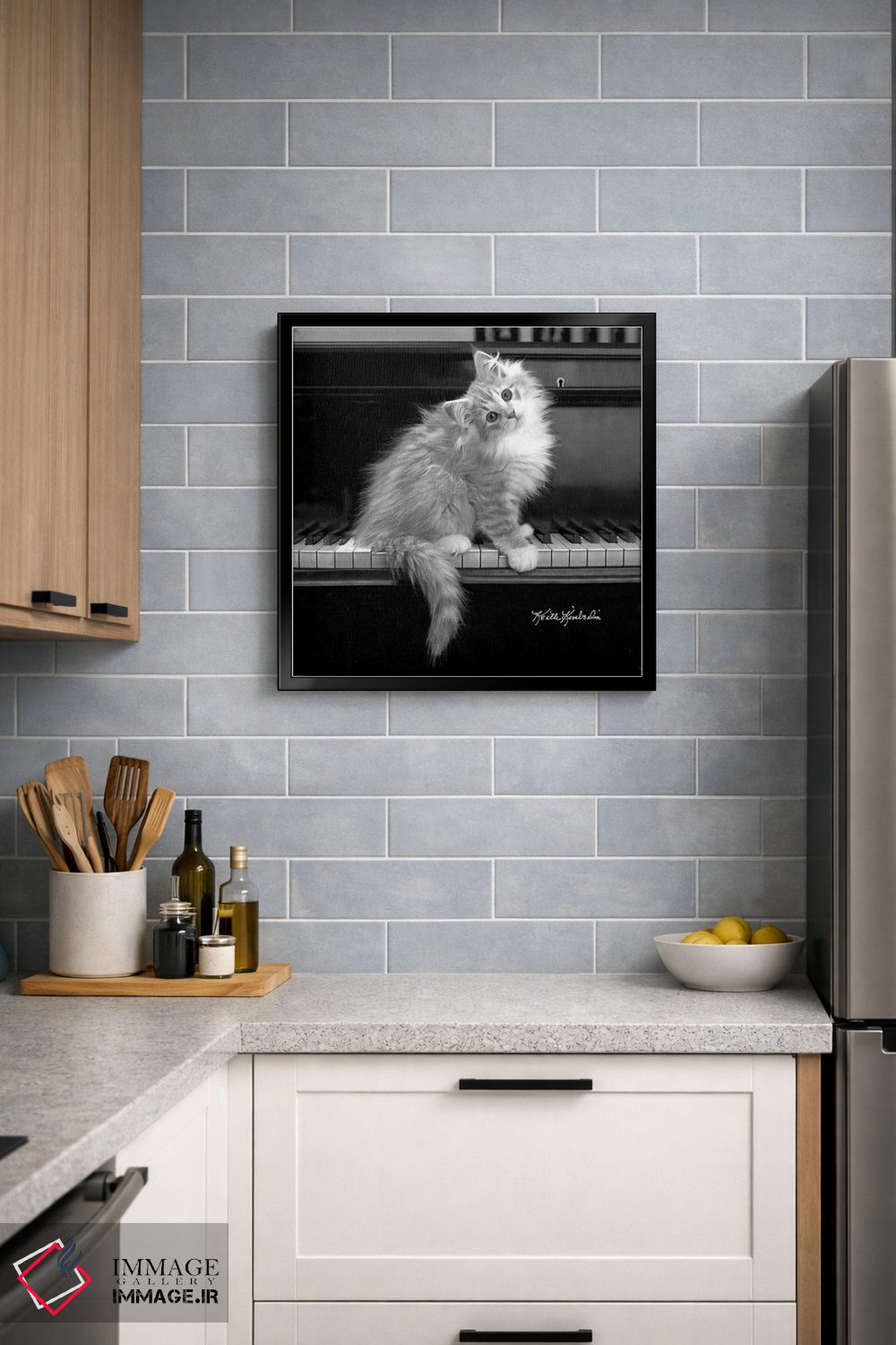 تابلو دکوراتیو گوش موسیقی کامل اثر کیت کیمبرلین - D4B