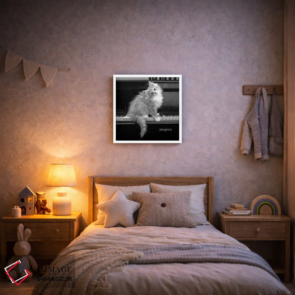 تابلو دکوراتیو گوش موسیقی کامل اثر کیت کیمبرلین - D5W