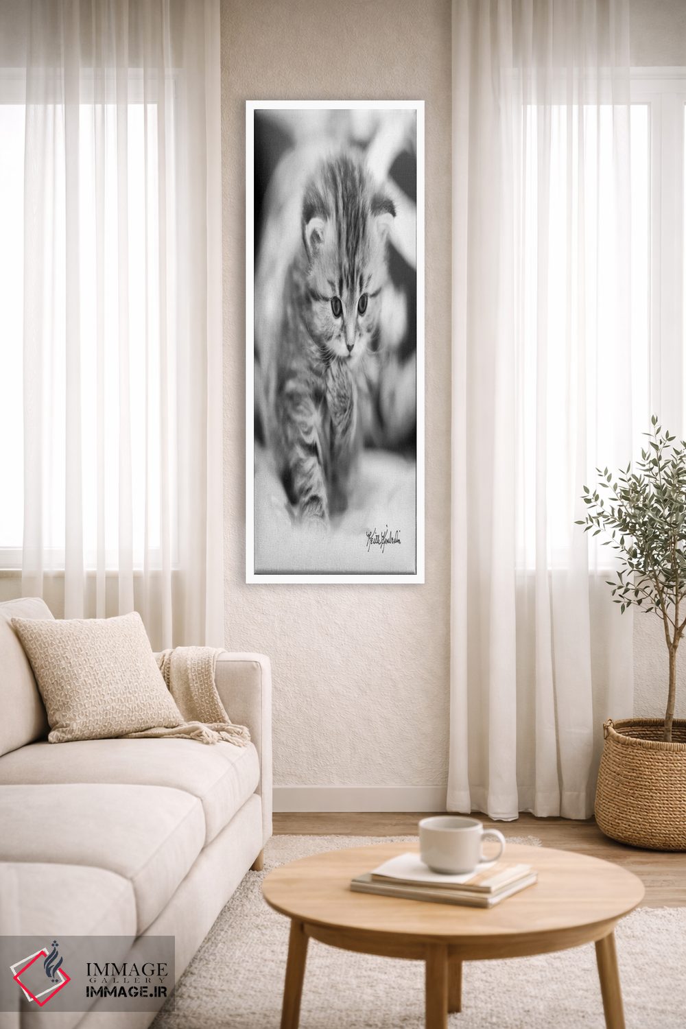 تابلو دکوراتیو متفکر اثر کیت کیمبرلین - D4W