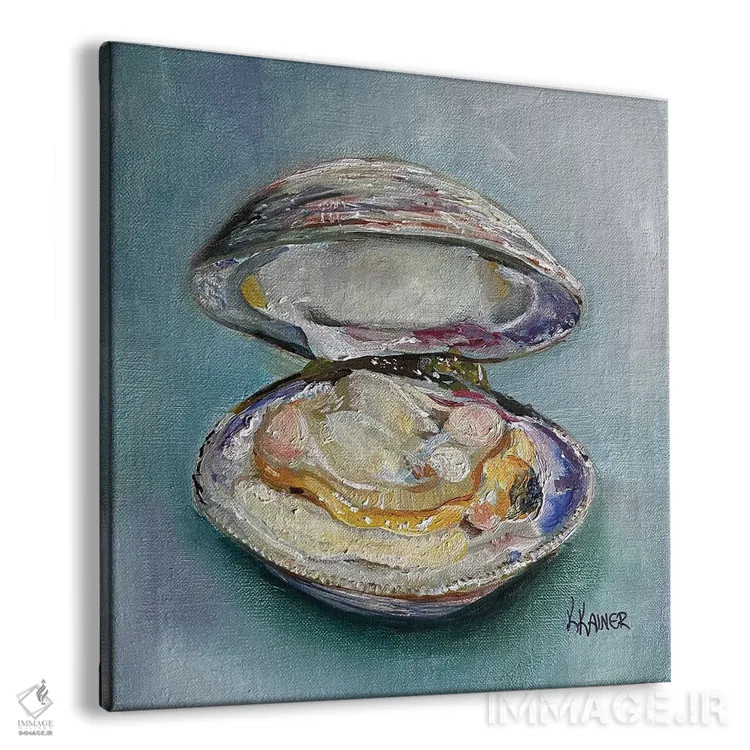 تابلو دکوراتیو صدف خوراکی اثر کریستین کاینر - نمای پرسپکتیو محصول