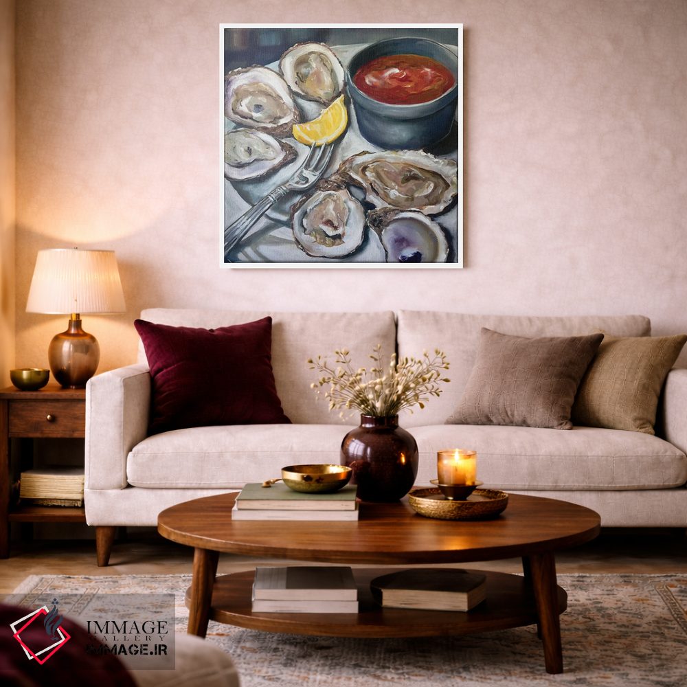 تابلو دکوراتیو پیش غذای صدف اثر کریستین کاینر - D2W