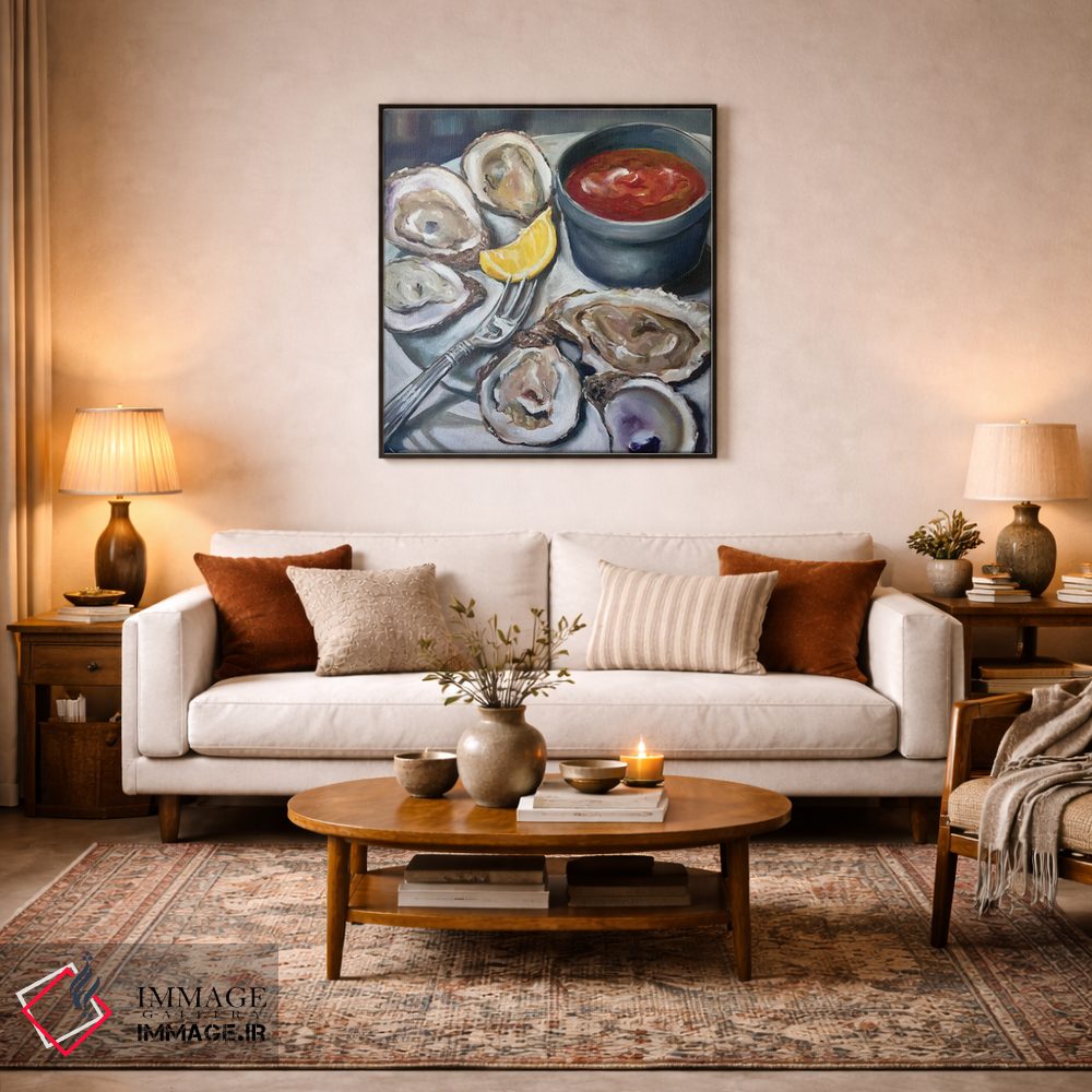 تابلو دکوراتیو پیش غذای صدف اثر کریستین کاینر - D4B
