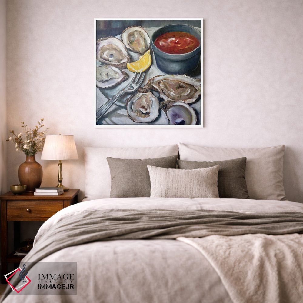 تابلو دکوراتیو پیش غذای صدف اثر کریستین کاینر - D1W