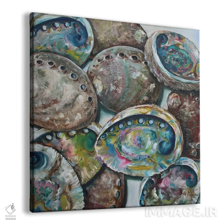 تابلو دکوراتیو صدف های آبالون اثر کریستین کاینر - نمای پرسپکتیو محصول