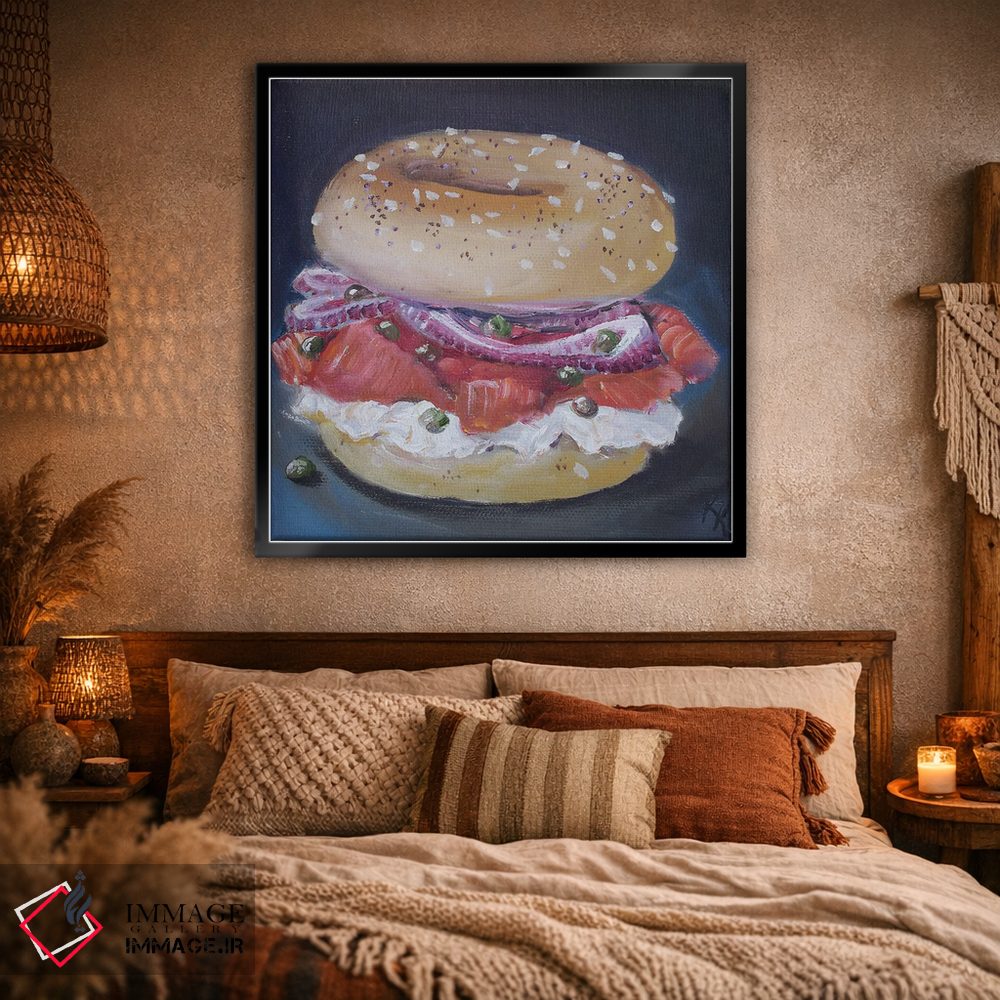 تابلو دکوراتیو بگل و ماهی دودی اثر کریستین کاینر - D1B