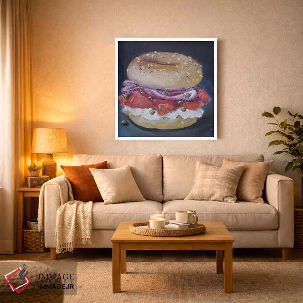 تابلو دکوراتیو بگل و ماهی دودی اثر کریستین کاینر - D2W