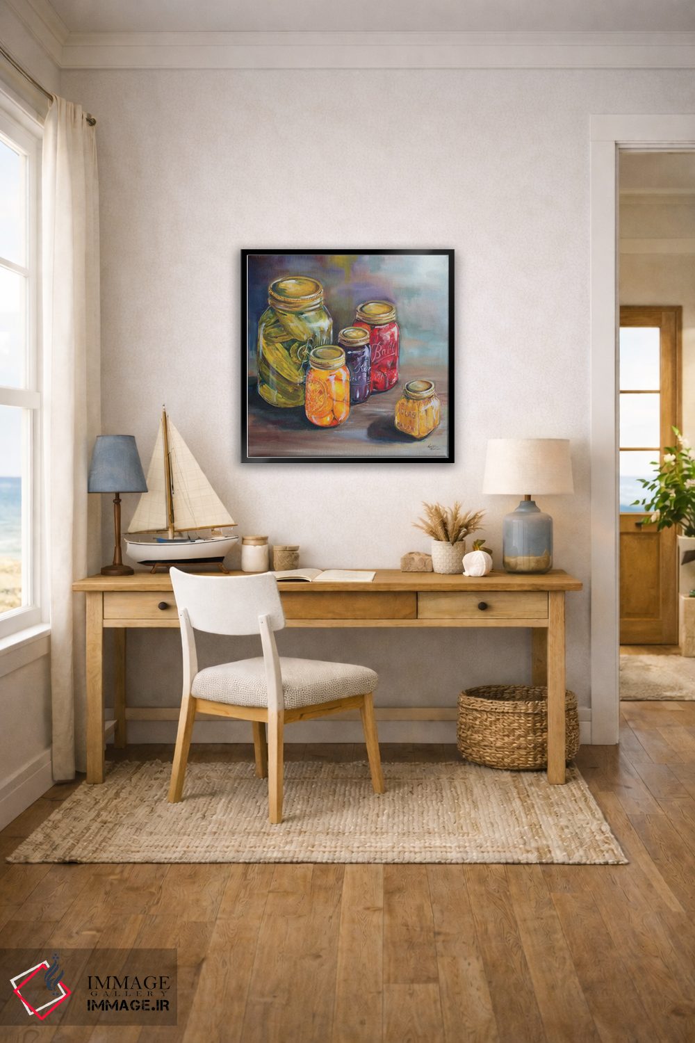 تابلو دکوراتیو شیشه های کنسروسازی اثر کریستین کاینر - D5B