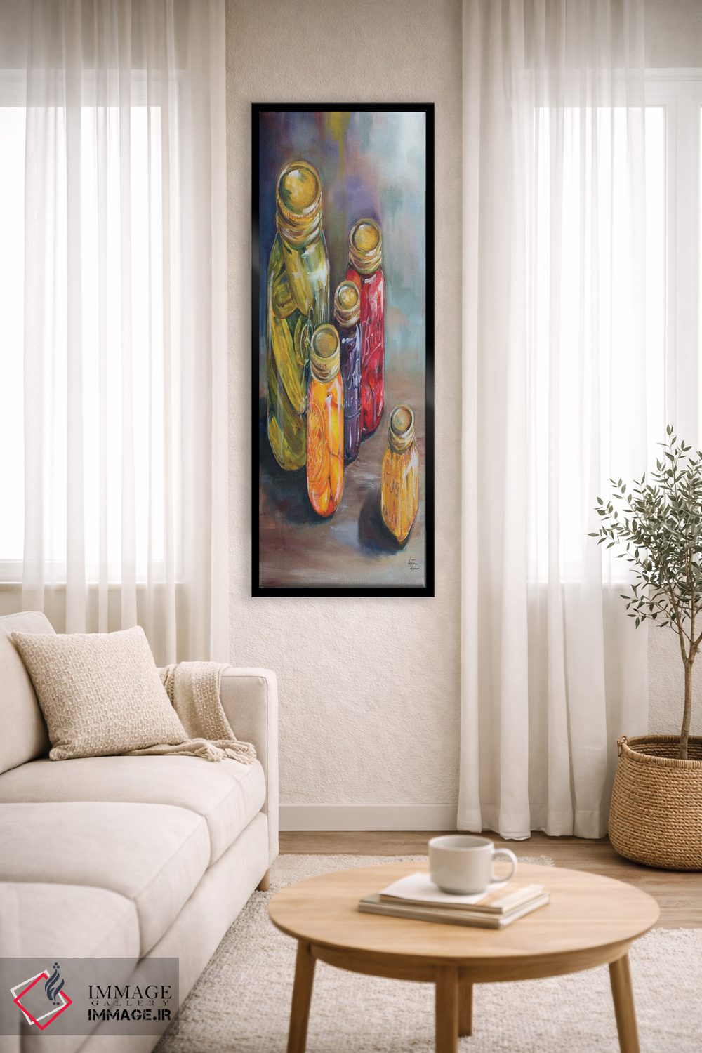 تابلو دکوراتیو شیشه های کنسروسازی اثر کریستین کاینر - D4B