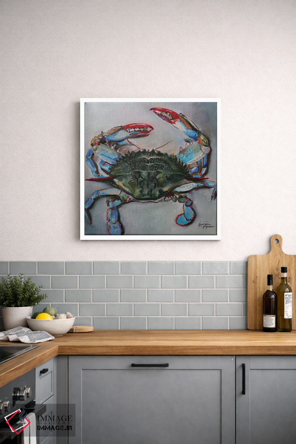 تابلو دکوراتیو خرچنگ خلیجی اثر کریستین کاینر - D2W